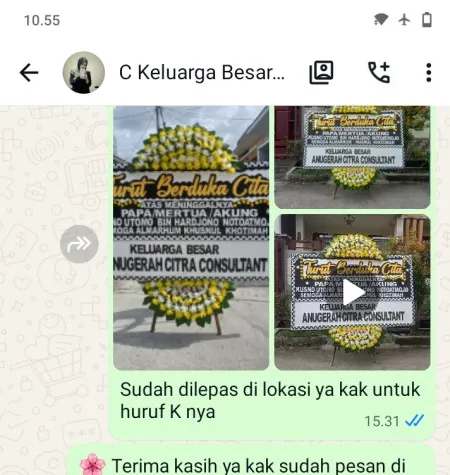 Pengiriman Papan Bunga Duka Palmerah