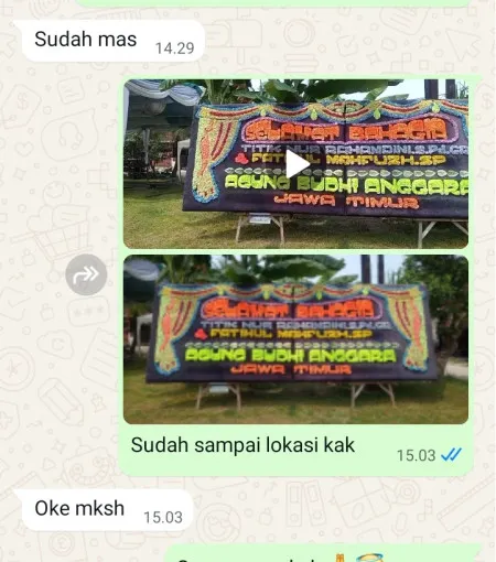 Pengiriman Papan Bunga Palmerah